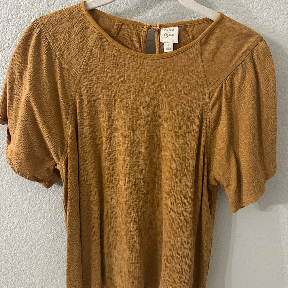 Madewell Golden Brown Blouse